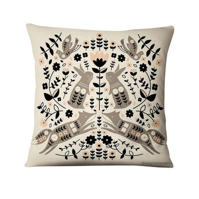 Decoratiuni perne de Craciun Ilustratii de animale dragute scandinave Perna Perne decorative Almofadas Decorativas Para Canapea