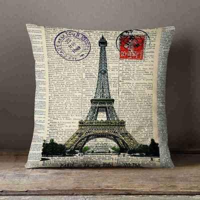 Jastučnica s otisnutim retro starim novinama Jastučić sa slatkim životinjama Ukrasni jastuk Kućni dekor Jastuk za kauč Almofada