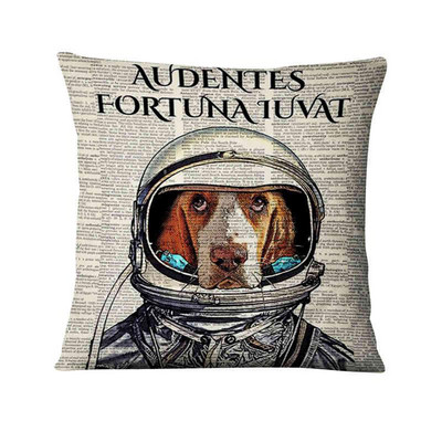 Jastučnica s otisnutim retro starim novinama Jastučić sa slatkim životinjama Ukrasni jastuk Kućni dekor Jastuk za kauč Almofada