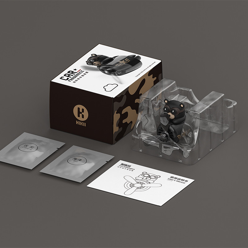 Car Perfume Aromatherapy Pilot Rotating Propeller Έξοδος αποσμητικό αέρα Άρωμα Flavor Bear Pilot Car Accessories 자동차 공기 청정기