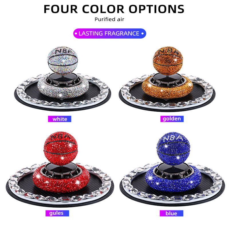 Osvježivač zraka za automobil Indoor Solarna rotacijska dijamantna košarkaška lopta Difuzor parfema Originalni muški i ženski parfem Trajni dodaci