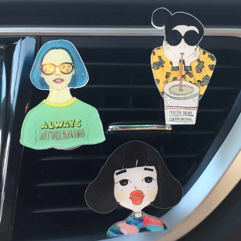 2022 Slatka kopča za ventilacijski otvor Difuzor arome za automobil Aroma za automobil Osvježivači zraka Mirisi Auto parfem Dodatna oprema za unutrašnjost automobila