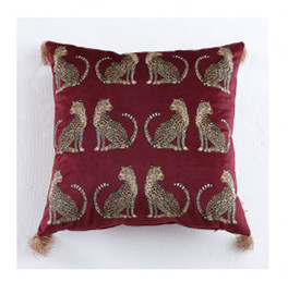 America Leopard jastučnica s resicama Zelena crna kućna ukrasna jastučnica Drvena jastučnica 45X45CM/30x50cm