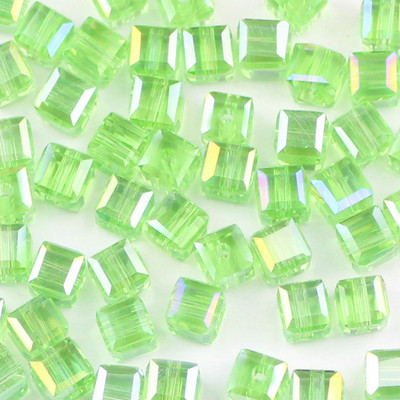 YHBZRET Kvadratni oblik Vrhunske austrijske kristalne perle odstojnik 6 mm 50 kom. Prozirne labave perle za narukvicu za izradu nakita DIY