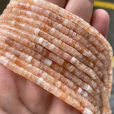 Prirodni kamen 2*4 mm plosnati cilindar crveno zeleni kalcedon morski sedimenti jaspis cijev razmak perle za izradu nakita diy narukvica