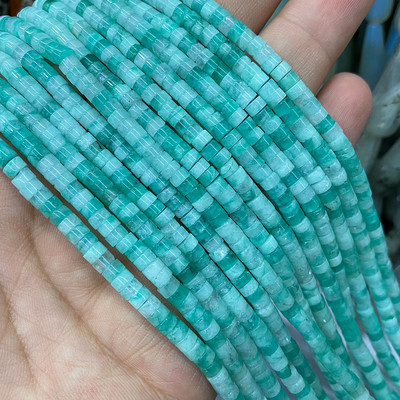 Prirodni kamen 2*4 mm plosnati cilindar crveno zeleni kalcedon morski sedimenti jaspis cijev razmak perle za izradu nakita diy narukvica