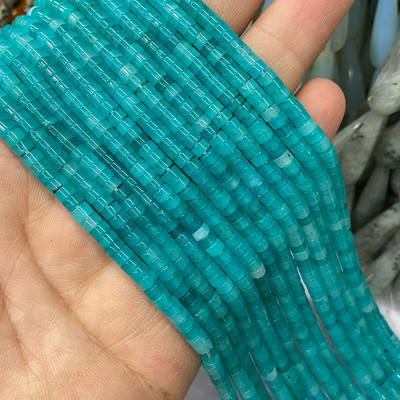 Prirodni kamen 2*4 mm plosnati cilindar crveno zeleni kalcedon morski sedimenti jaspis cijev razmak perle za izradu nakita diy narukvica