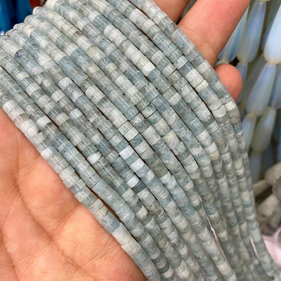 Prirodni kamen 2*4 mm plosnati cilindar crveno zeleni kalcedon morski sedimenti jaspis cijev razmak perle za izradu nakita diy narukvica