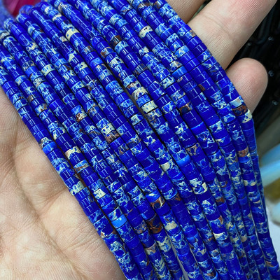 Prirodni kamen 2*4 mm plosnati cilindar crveno zeleni kalcedon morski sedimenti jaspis cijev razmak perle za izradu nakita diy narukvica