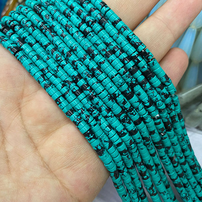 Prirodni kamen 2*4 mm plosnati cilindar crveno zeleni kalcedon morski sedimenti jaspis cijev razmak perle za izradu nakita diy narukvica