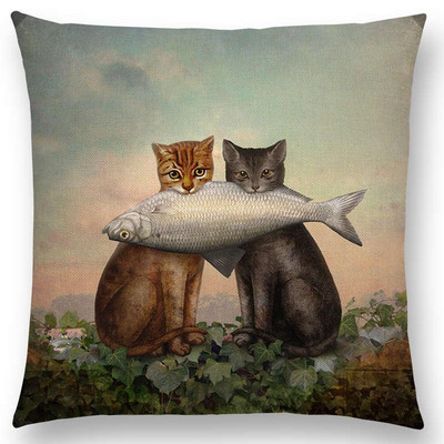 45x45 cm Elegáns hölgy, kedves lány Shakespeare fantáziafestéket játszik, szív ingyenes kívánság tengeri párnahuzat, kanapé kidobó párnahuzat
