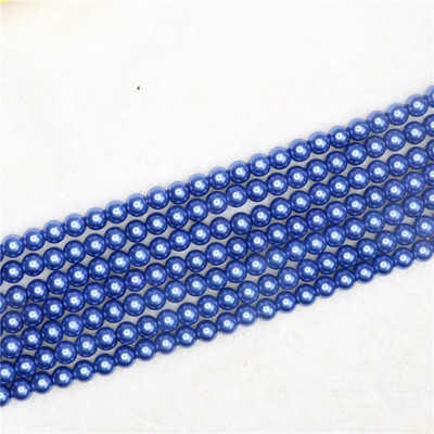 Tamno siva 4-14 mm izbor veličine okrugla imitacija školjke biserne perle modne diy ogrlice narukvice izrada nakita 15 inča B1618