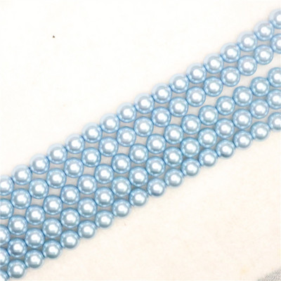 Tamno siva 4-14 mm izbor veličine okrugla imitacija školjke biserne perle modne diy ogrlice narukvice izrada nakita 15 inča B1618