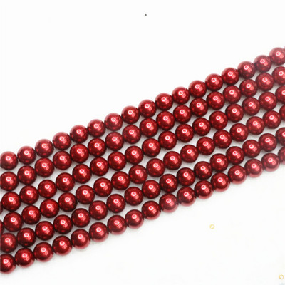 Tamno siva 4-14 mm izbor veličine okrugla imitacija školjke biserne perle modne diy ogrlice narukvice izrada nakita 15 inča B1618