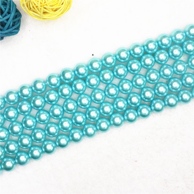 Tamno siva 4-14 mm izbor veličine okrugla imitacija školjke biserne perle modne diy ogrlice narukvice izrada nakita 15 inča B1618