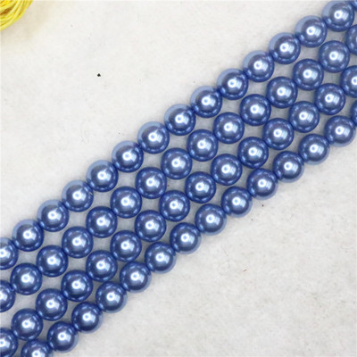 Tamno siva 4-14 mm izbor veličine okrugla imitacija školjke biserne perle modne diy ogrlice narukvice izrada nakita 15 inča B1618