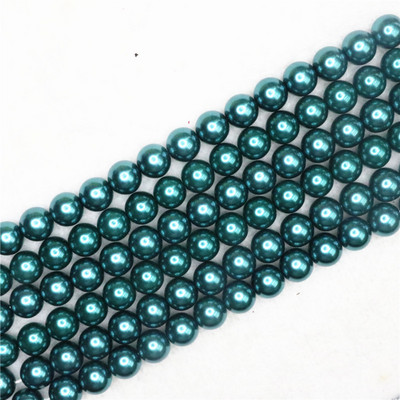 Tamno siva 4-14 mm izbor veličine okrugla imitacija školjke biserne perle modne diy ogrlice narukvice izrada nakita 15 inča B1618