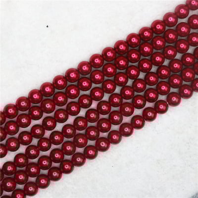 Tamno siva 4-14 mm izbor veličine okrugla imitacija školjke biserne perle modne diy ogrlice narukvice izrada nakita 15 inča B1618