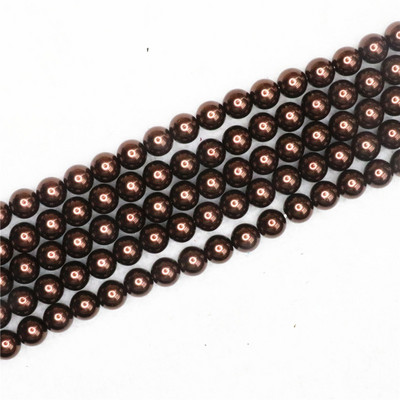 Tamno siva 4-14 mm izbor veličine okrugla imitacija školjke biserne perle modne diy ogrlice narukvice izrada nakita 15 inča B1618