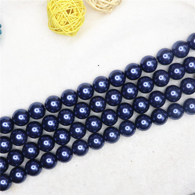 Tamno siva 4-14 mm izbor veličine okrugla imitacija školjke biserne perle modne diy ogrlice narukvice izrada nakita 15 inča B1618