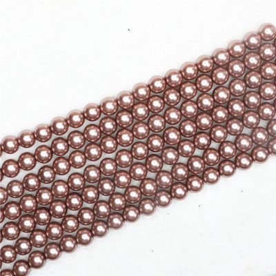 Tamno siva 4-14 mm izbor veličine okrugla imitacija školjke biserne perle modne diy ogrlice narukvice izrada nakita 15 inča B1618