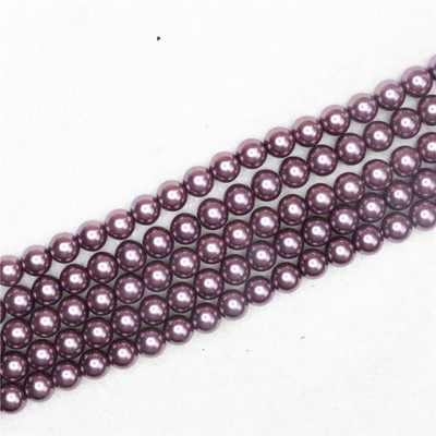 Tamno siva 4-14 mm izbor veličine okrugla imitacija školjke biserne perle modne diy ogrlice narukvice izrada nakita 15 inča B1618