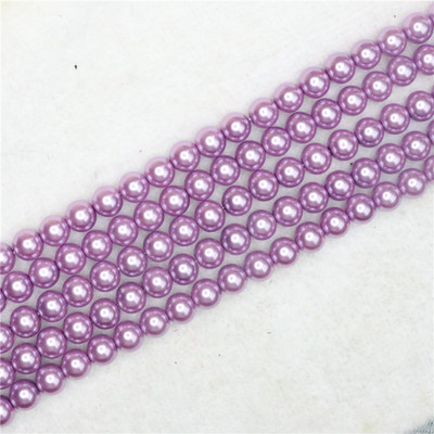 Tamno siva 4-14 mm izbor veličine okrugla imitacija školjke biserne perle modne diy ogrlice narukvice izrada nakita 15 inča B1618