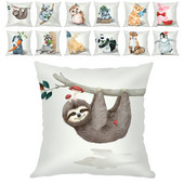 Sofa Baršunasta jastučnica 45X45 Kućni ukrasni bijeli jastuci Životinja Zec Panda Jastučnica Kućna dekoracija Jastučnica