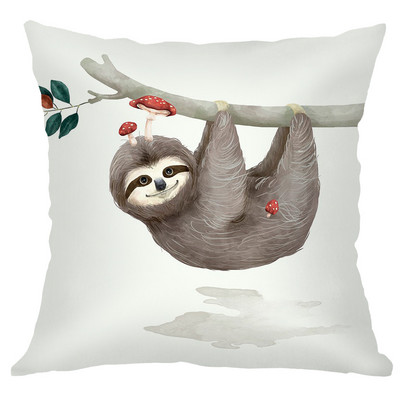 Sofa Baršunasta jastučnica 45X45 Kućni ukrasni bijeli jastuci Životinja Zec Panda Jastučnica Kućna dekoracija Jastučnica