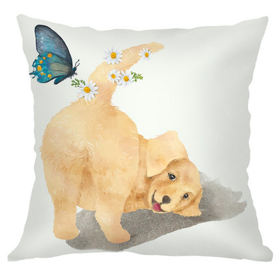 Sofa Baršunasta jastučnica 45X45 Kućni ukrasni bijeli jastuci Životinja Zec Panda Jastučnica Kućna dekoracija Jastučnica