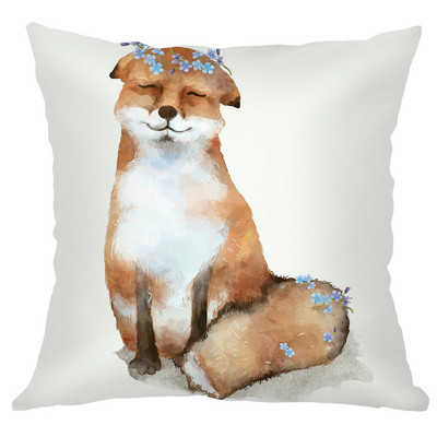 Sofa Baršunasta jastučnica 45X45 Kućni ukrasni bijeli jastuci Životinja Zec Panda Jastučnica Kućna dekoracija Jastučnica