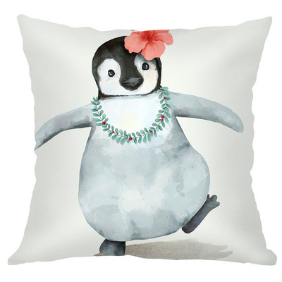 Sofa Baršunasta jastučnica 45X45 Kućni ukrasni bijeli jastuci Životinja Zec Panda Jastučnica Kućna dekoracija Jastučnica