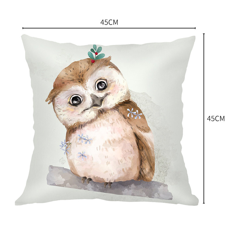 Sofa Baršunasta jastučnica 45X45 Kućni ukrasni bijeli jastuci Životinja Zec Panda Jastučnica Kućna dekoracija Jastučnica