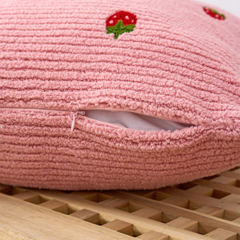 Κάλυμμα μαξιλαριού ριχτάρι Nordic Corduroy Μαλακή χαριτωμένη θήκη μαξιλαριού με κέντημα για παιδικό καναπέ κρεβατοκάμαρας Διακόσμηση σπιτιού Cojines