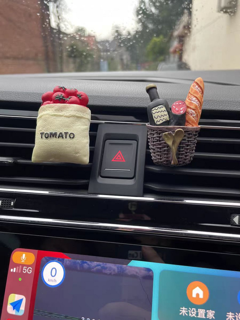 Automobil univerzalni kreativni otvor za zrak parfem kopča 3D trodimenzionalna simulacija hrane izlaz zraka uređenje doma kruh boca vina