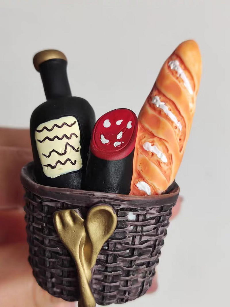 Automobil univerzalni kreativni otvor za zrak parfem kopča 3D trodimenzionalna simulacija hrane izlaz zraka uređenje doma kruh boca vina