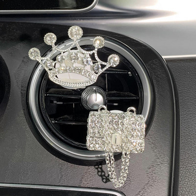 Bling djevojačka torbica s visokom potpeticom Crown Osvježivač zraka za automobil Auto Outlet Spajalica za parfeme Difuzor mirisa za automobil Elegantan dekor Dodaci za automobil