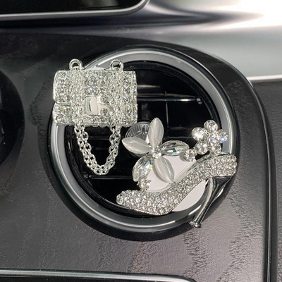 Bling djevojačka torbica s visokom potpeticom Crown Osvježivač zraka za automobil Auto Outlet Spajalica za parfeme Difuzor mirisa za automobil Elegantan dekor Dodaci za automobil