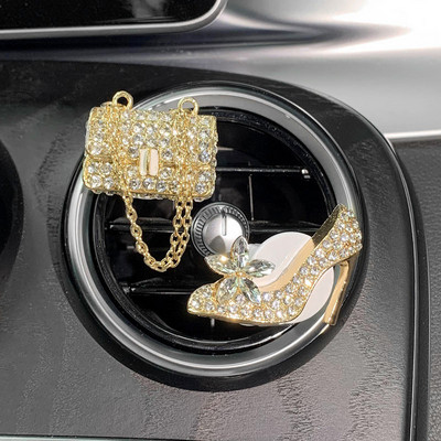 Bling djevojačka torbica s visokom potpeticom Crown Osvježivač zraka za automobil Auto Outlet Spajalica za parfeme Difuzor mirisa za automobil Elegantan dekor Dodaci za automobil