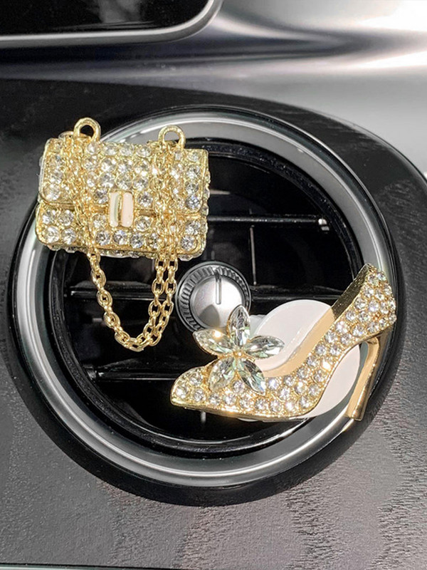 Bling djevojačka torbica s visokom potpeticom Crown Osvježivač zraka za automobil Auto Outlet Spajalica za parfeme Difuzor mirisa za automobil Elegantan dekor Dodaci za automobil