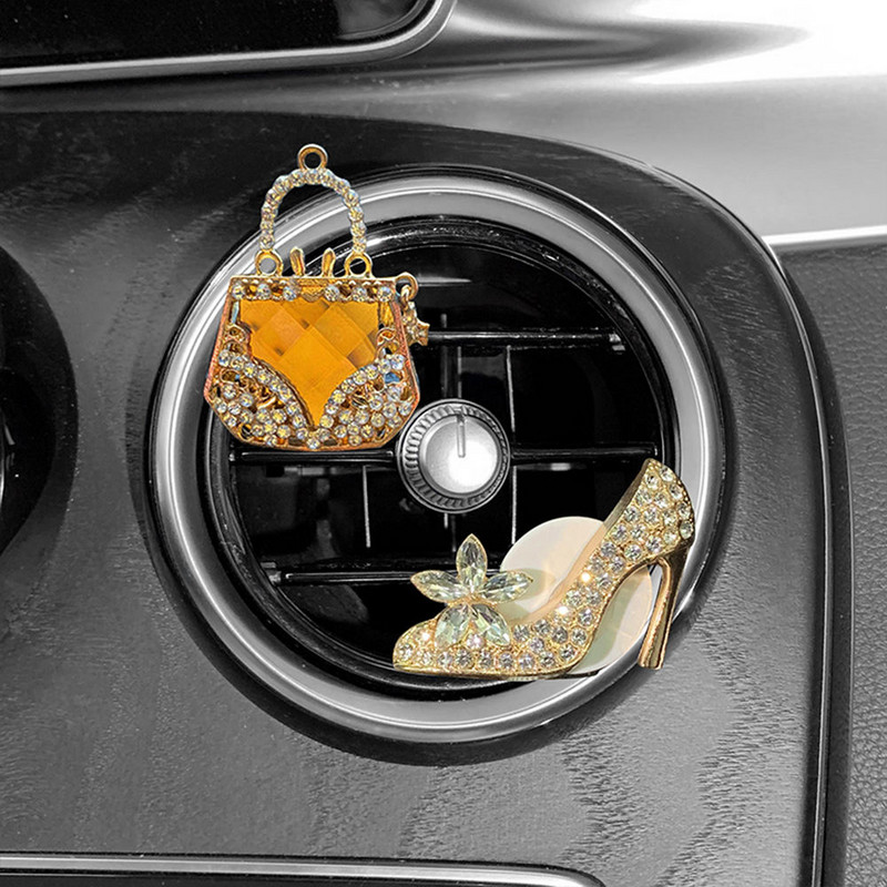 Bling djevojačka torbica s visokom potpeticom Crown Osvježivač zraka za automobil Auto Outlet Spajalica za parfeme Difuzor mirisa za automobil Elegantan dekor Dodaci za automobil