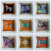 Baršunasta tkanina Američki luksuzni dvostrani ispis s kićankama Kućni kauč Jastučnica Jastučnica bez jezgre Dnevni boravak Spavaća soba 45 cm