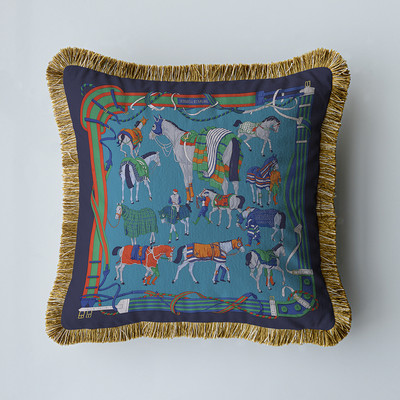 Baršunasta tkanina Američki luksuzni dvostrani ispis s kićankama Kućni kauč Jastučnica Jastučnica bez jezgre Dnevni boravak Spavaća soba 45 cm