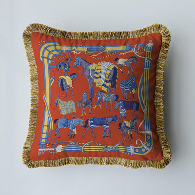 Baršunasta tkanina Američki luksuzni dvostrani ispis s kićankama Kućni kauč Jastučnica Jastučnica bez jezgre Dnevni boravak Spavaća soba 45 cm