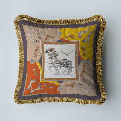 Baršunasta tkanina Američki luksuzni dvostrani ispis s kićankama Kućni kauč Jastučnica Jastučnica bez jezgre Dnevni boravak Spavaća soba 45 cm