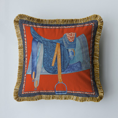 Baršunasta tkanina Američki luksuzni dvostrani ispis s kićankama Kućni kauč Jastučnica Jastučnica bez jezgre Dnevni boravak Spavaća soba 45 cm