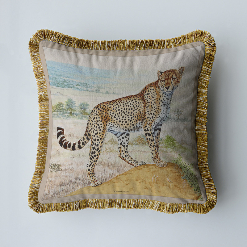 Baršunasta tkanina Američki luksuzni dvostrani ispis s kićankama Kućni kauč Jastučnica Jastučnica bez jezgre Dnevni boravak Spavaća soba 45 cm