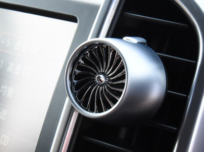 Osvježivač zraka za automobil od legure vrhunske kvalitete s raspršivačem atmosferskih svjetala mirisa za automobile, raspršivač parfema Hladni ventilator, kopča za ventilacijski otvor za automobilski parfem