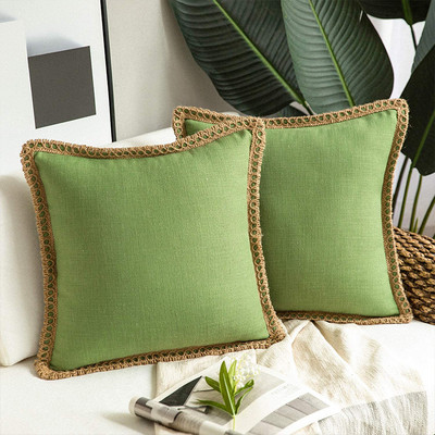 2db vászon többszínű párnahuzat Nordic Housse De Coussin lakberendezési díszpárnák díszpárnák kanapéhoz