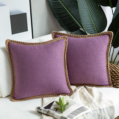 2db vászon többszínű párnahuzat Nordic Housse De Coussin lakberendezési díszpárnák díszpárnák kanapéhoz